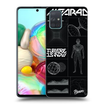 Picasee husă transparentă din silicon pentru Samsung Galaxy A71 A715F - BLACK BODY