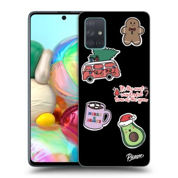 Husă pentru Samsung Galaxy A71 A715F - Christmas Stickers