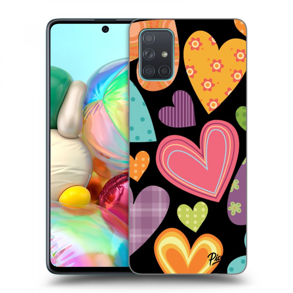 Picasee ULTIMATE CASE pentru Samsung Galaxy A71 A715F - Colored heart