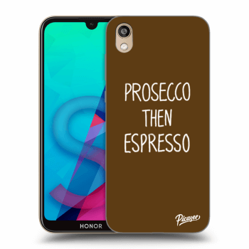 Picasee husă neagră din silicon pentru Honor 8S - Prosecco then espresso
