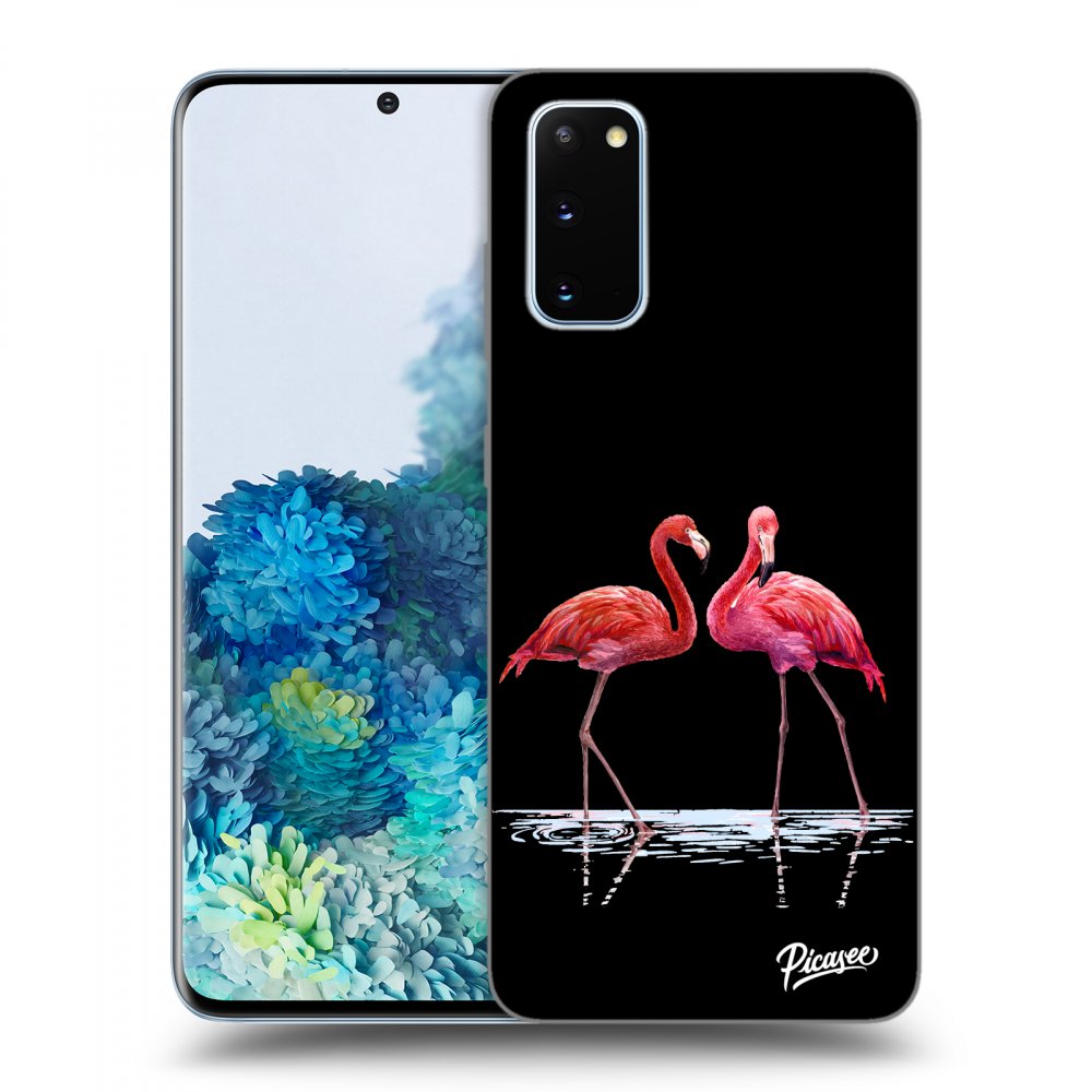 Picasee ULTIMATE CASE pentru Samsung Galaxy S20 G980F - Flamingos couple