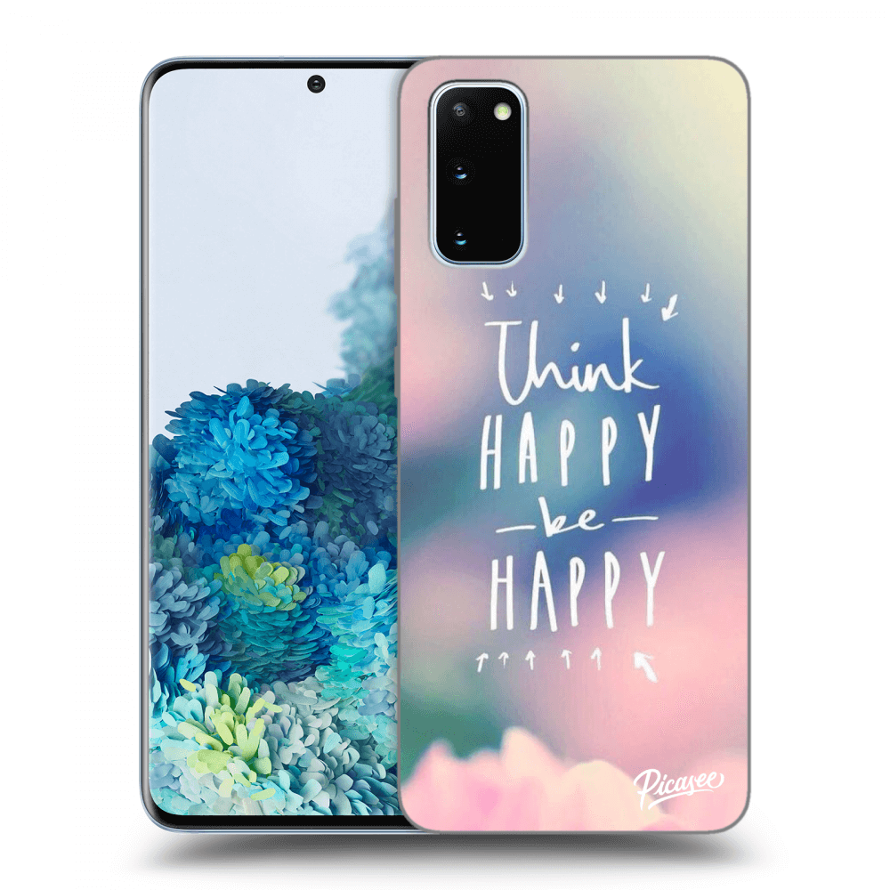 Picasee husă transparentă din silicon pentru Samsung Galaxy S20 G980F - Think happy be happy