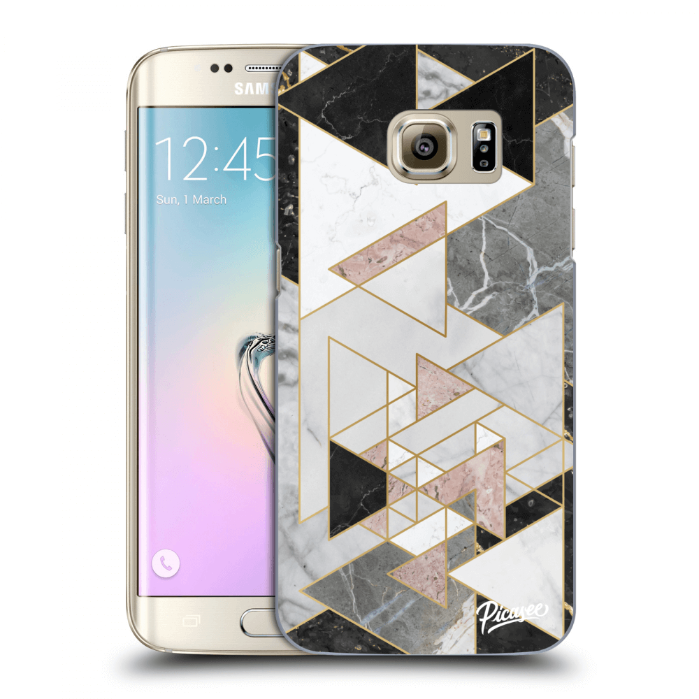 Picasee husă transparentă din silicon pentru Samsung Galaxy S7 Edge G935F - Light geometry