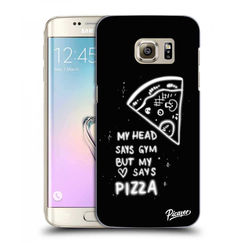 Picasee husă transparentă din silicon pentru Samsung Galaxy S7 Edge G935F - Pizza