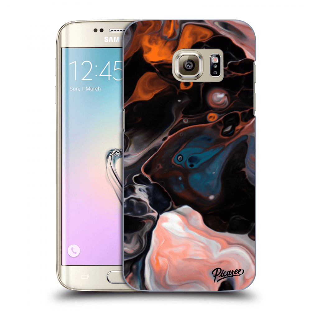 Picasee husă transparentă din silicon pentru Samsung Galaxy S7 Edge G935F - Cream