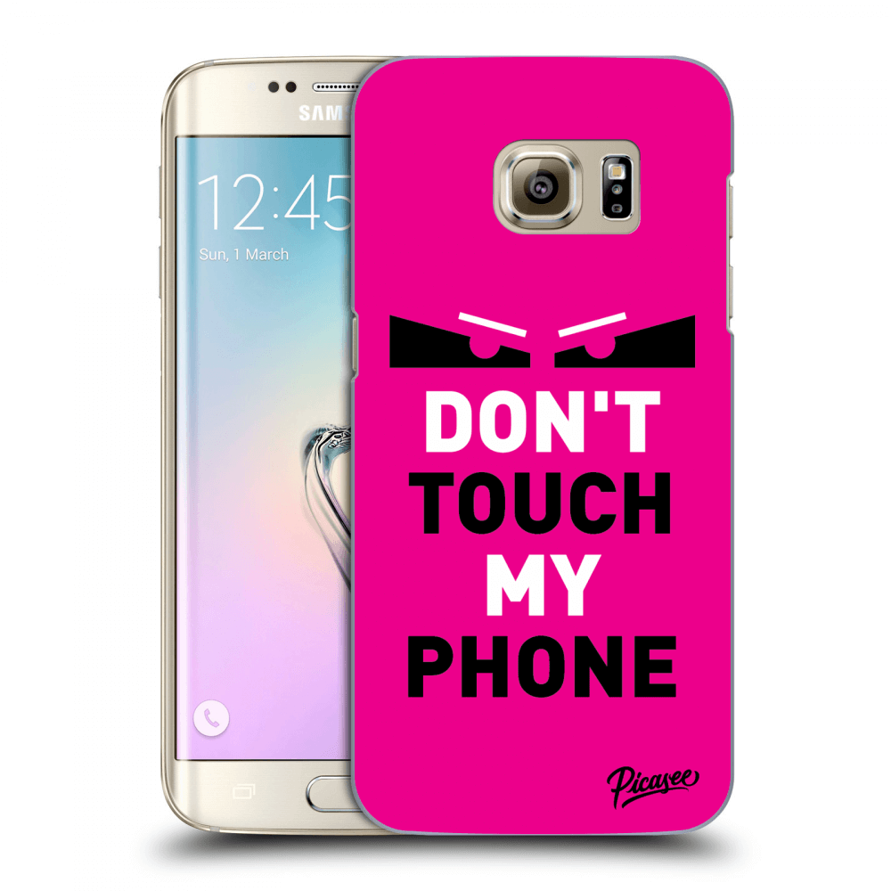 Picasee husă transparentă din silicon pentru Samsung Galaxy S7 Edge G935F - Shadow Eye - Pink