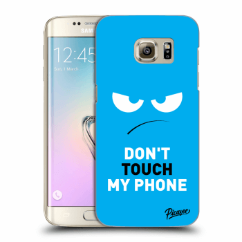 Husă pentru Samsung Galaxy S7 Edge G935F - Angry Eyes - Blue