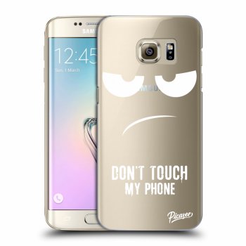 Picasee husă transparentă din silicon pentru Samsung Galaxy S7 Edge G935F - Don't Touch My Phone