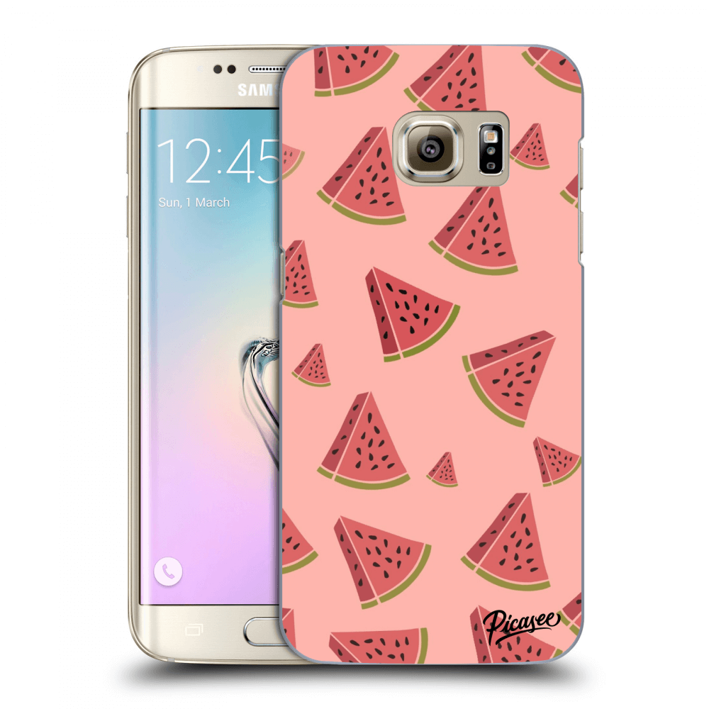 Picasee husă transparentă din silicon pentru Samsung Galaxy S7 Edge G935F - Watermelon