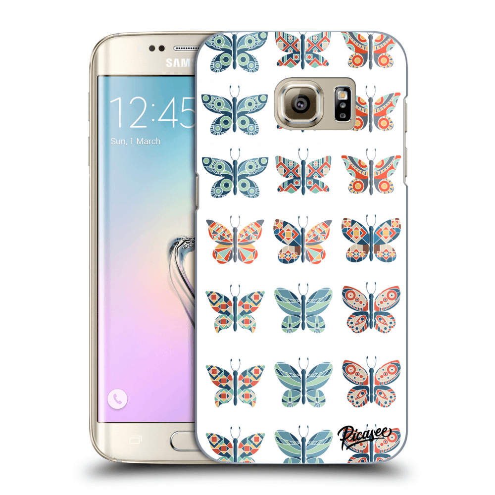 Picasee husă transparentă din silicon pentru Samsung Galaxy S7 Edge G935F - Butterflies