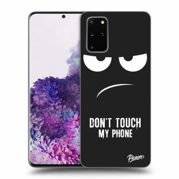 Picasee husă neagră din silicon pentru Samsung Galaxy S20+ G985F - Don't Touch My Phone