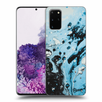 Picasee husă transparentă din silicon pentru Samsung Galaxy S20+ G985F - Organic blue