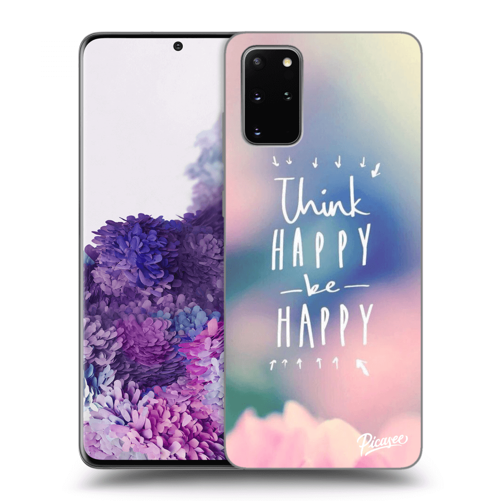 Picasee husă transparentă din silicon pentru Samsung Galaxy S20+ G985F - Think happy be happy