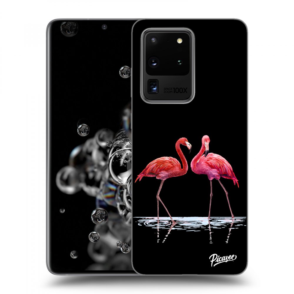 Picasee ULTIMATE CASE pentru Samsung Galaxy S20 Ultra 5G G988F - Flamingos couple