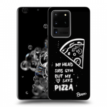 Picasee husă transparentă din silicon pentru Samsung Galaxy S20 Ultra 5G G988F - Pizza