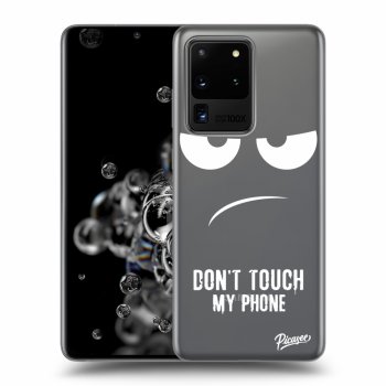 Picasee husă transparentă din silicon pentru Samsung Galaxy S20 Ultra 5G G988F - Don't Touch My Phone