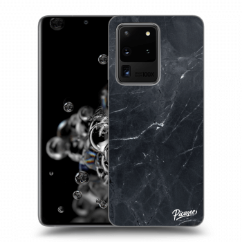 Picasee husă transparentă din silicon pentru Samsung Galaxy S20 Ultra 5G G988F - Black marble