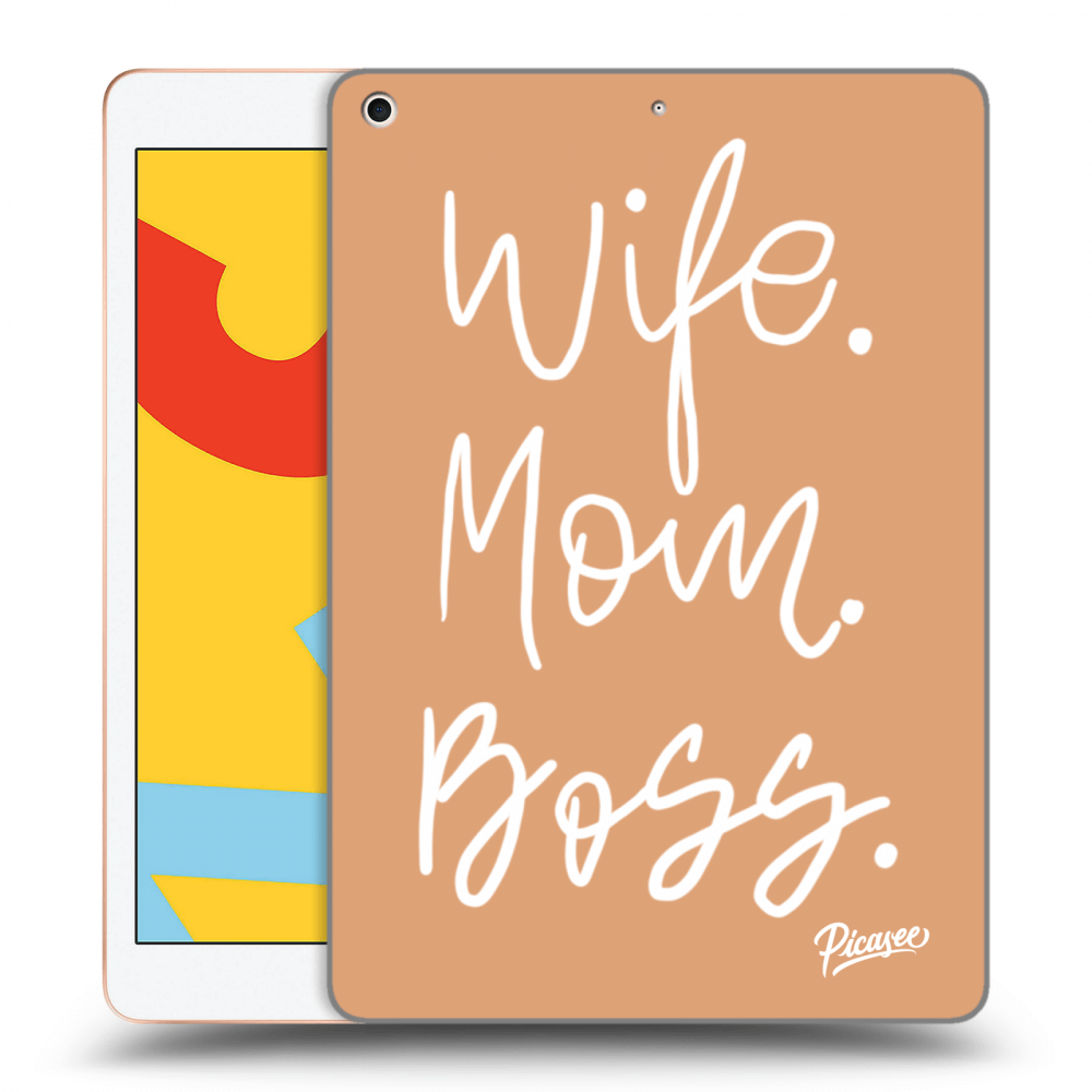 Picasee husă transparentă din silicon pentru Apple iPad 10.2" 2019 (7. gen) - Boss Mama