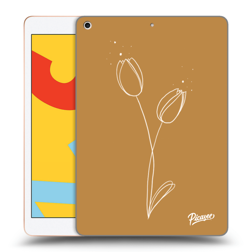 Picasee husă transparentă din silicon pentru Apple iPad 10.2" 2019 (7. gen) - Tulips