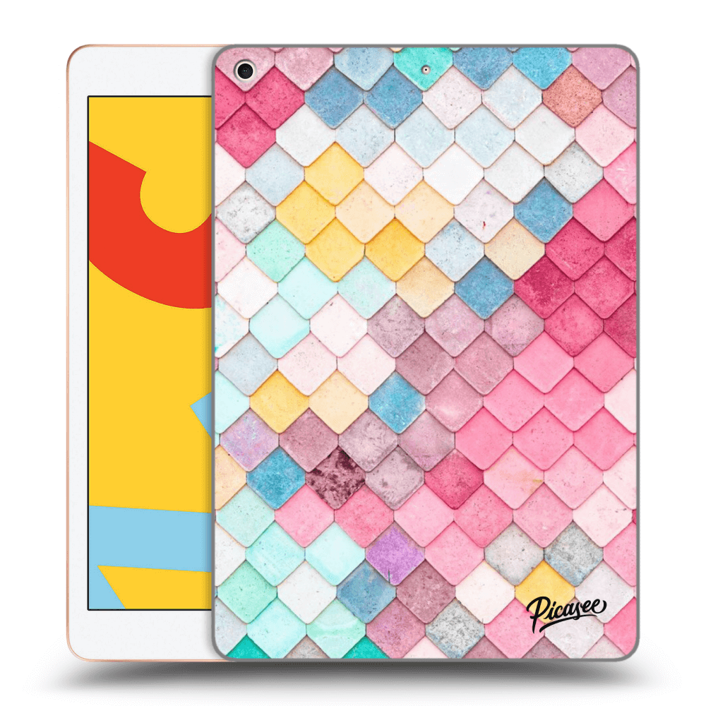 Picasee husă transparentă din silicon pentru Apple iPad 10.2" 2019 (7. gen) - Colorful roof
