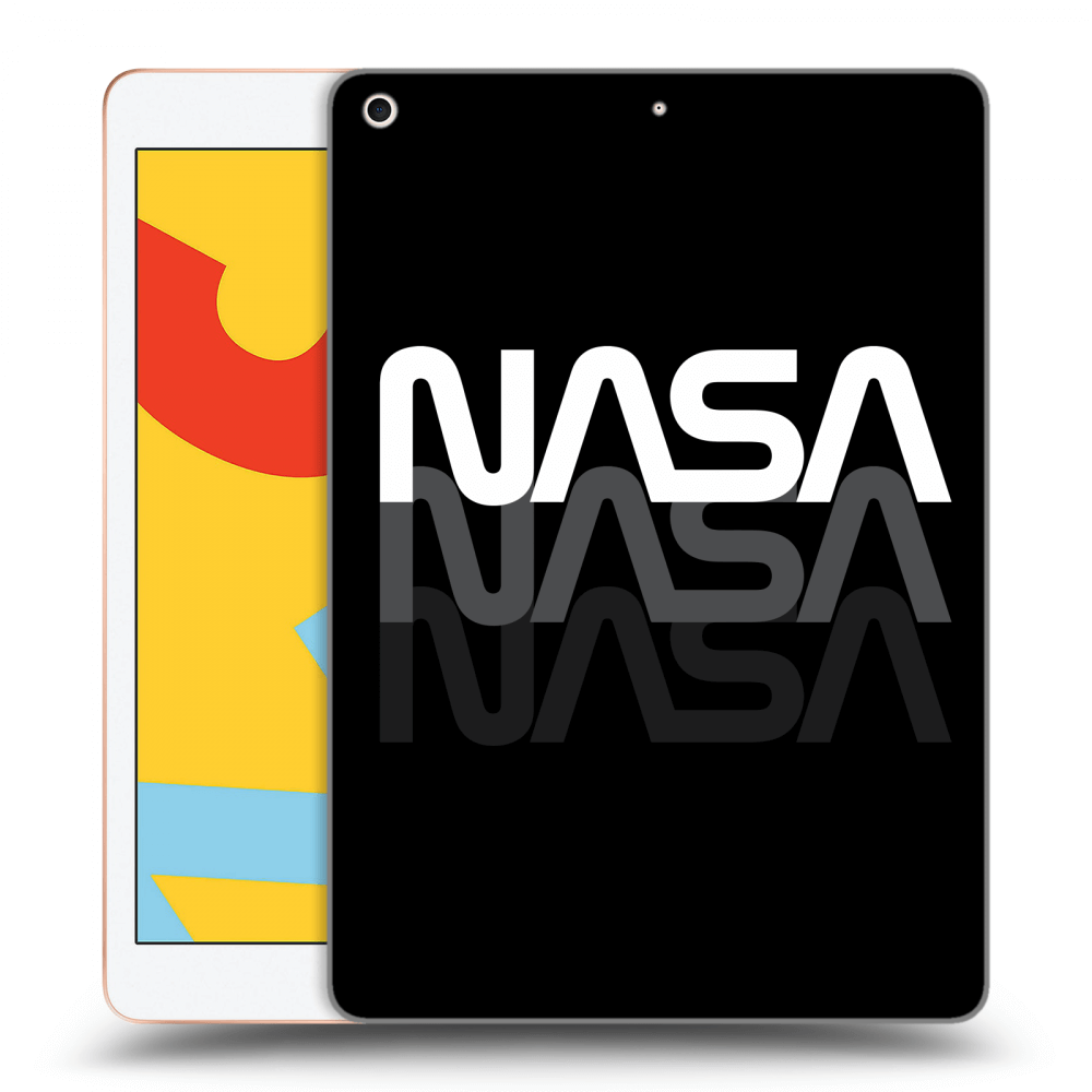 Picasee husă transparentă din silicon pentru Apple iPad 10.2" 2019 (7. gen) - NASA Triple