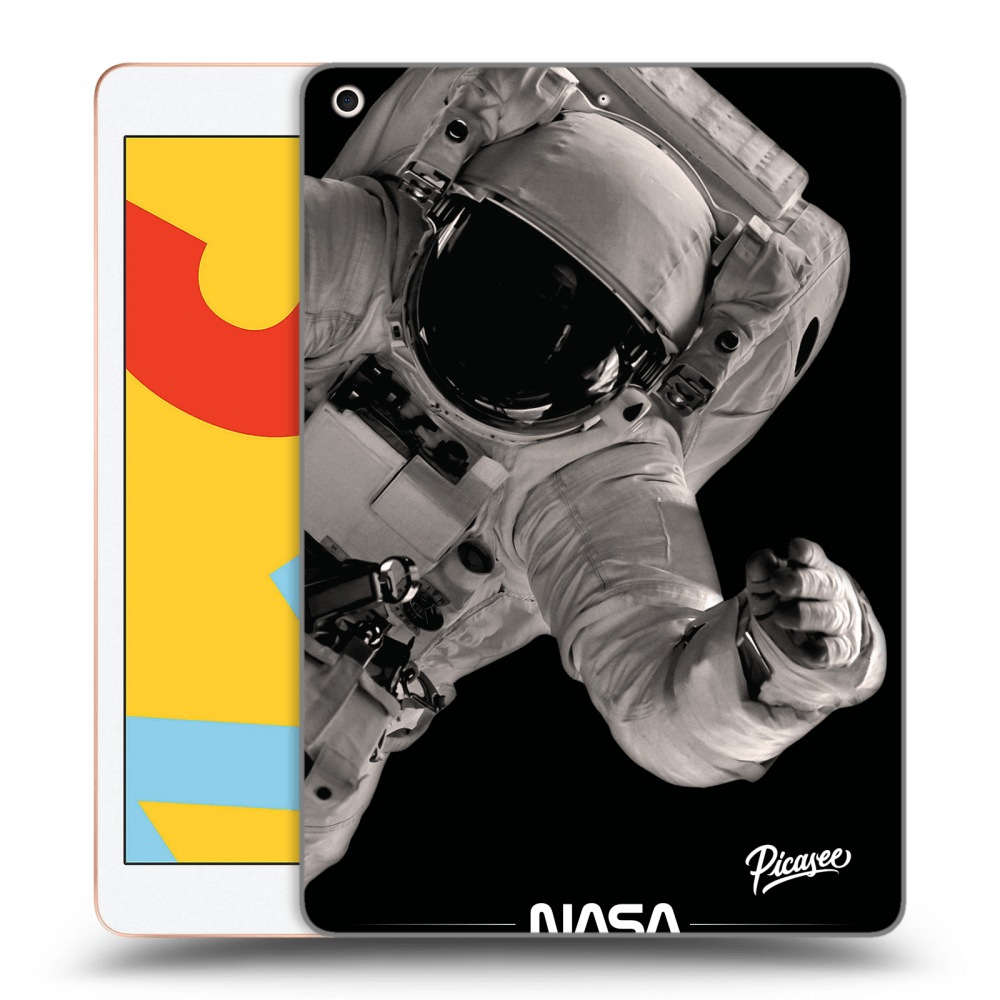 Picasee husă neagră din silicon pentru Apple iPad 10.2" 2019 (7. gen) - Astronaut Big