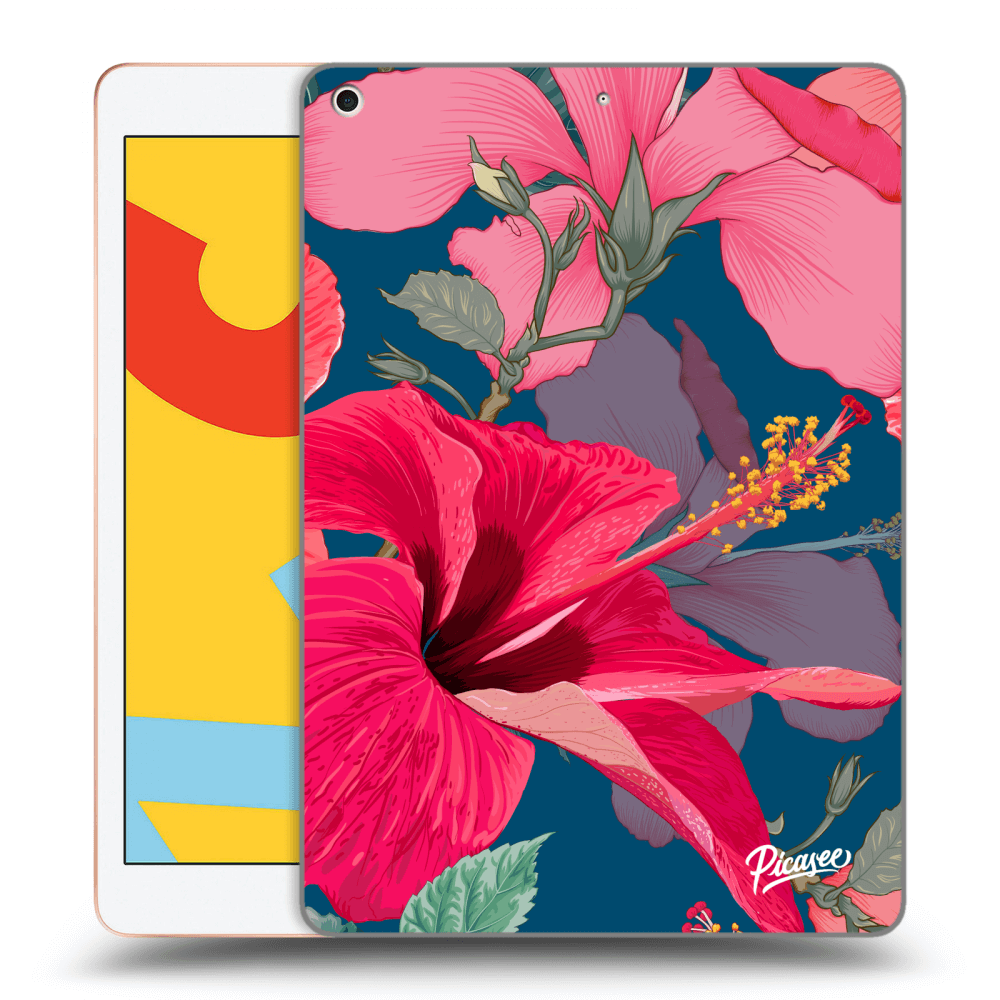 Picasee husă transparentă din silicon pentru Apple iPad 10.2" 2019 (7. gen) - Hibiscus
