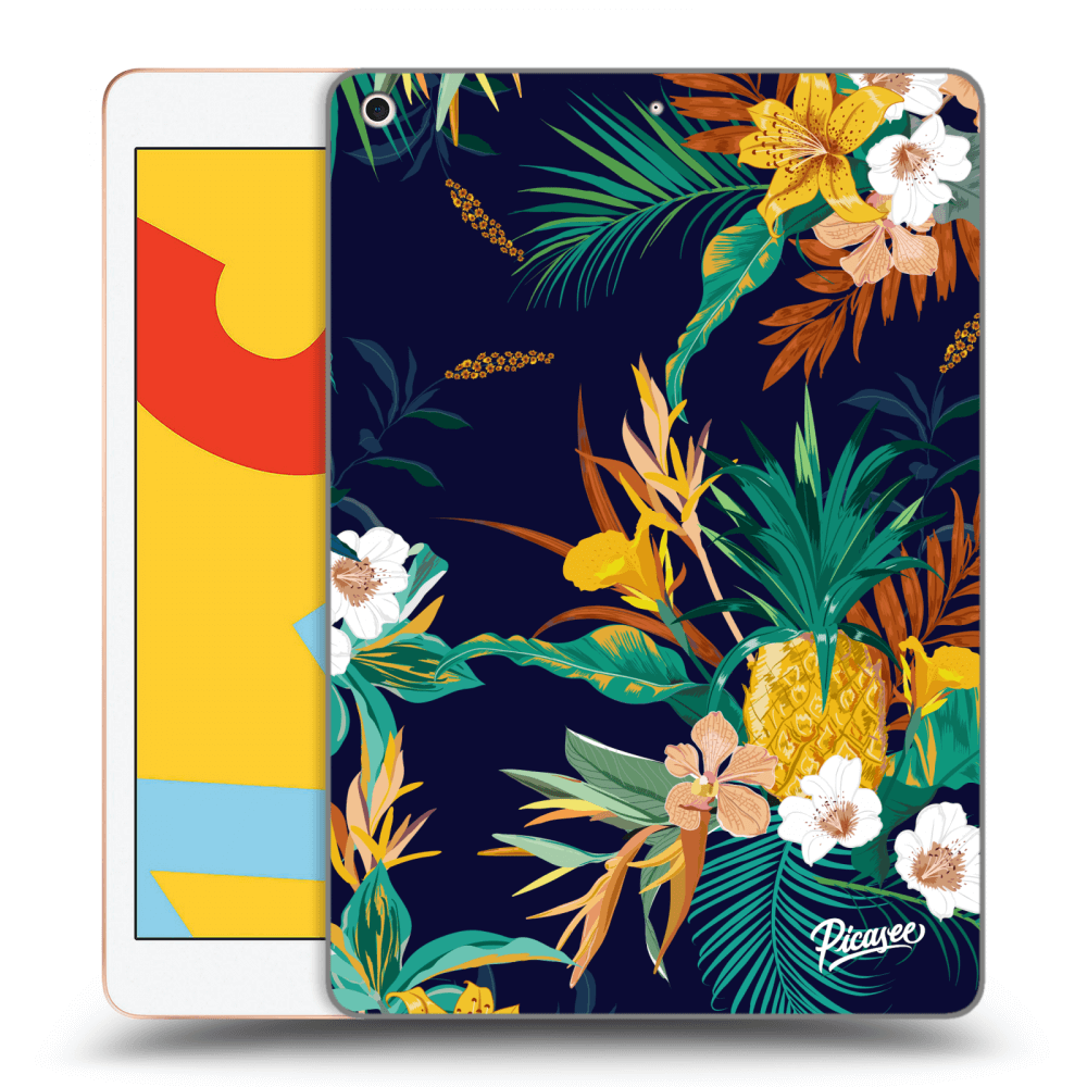 Picasee husă transparentă din silicon pentru Apple iPad 10.2" 2019 (7. gen) - Pineapple Color