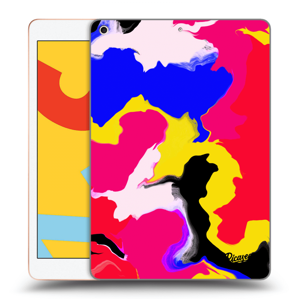 Picasee husă transparentă din silicon pentru Apple iPad 10.2" 2019 (7. gen) - Watercolor