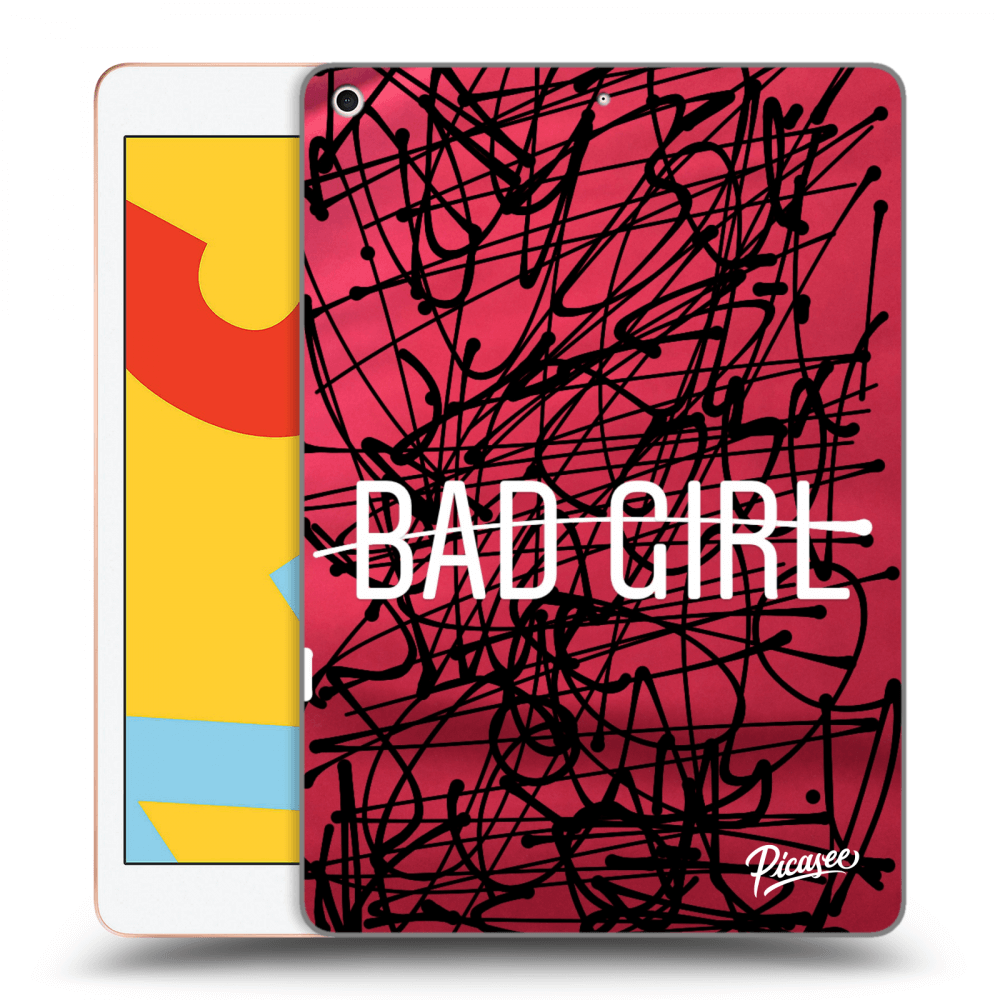 Picasee husă neagră din silicon pentru Apple iPad 10.2" 2019 (7. gen) - Bad girl