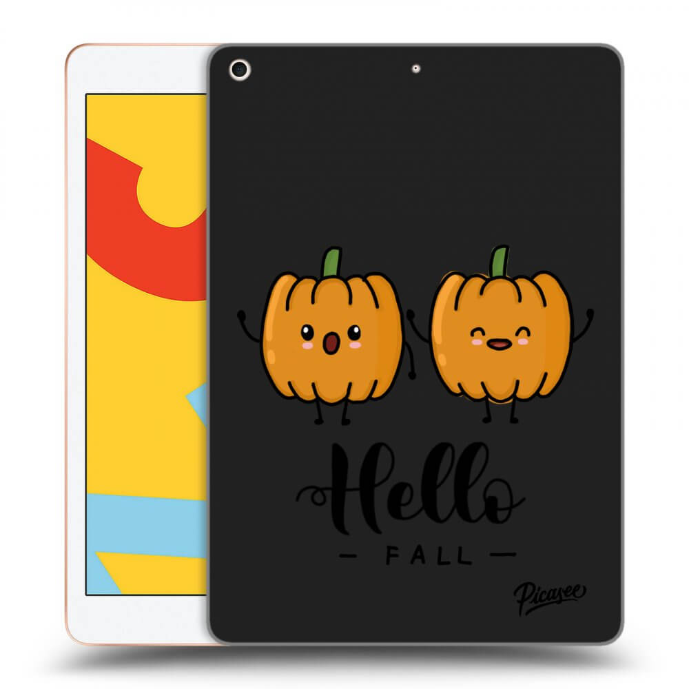 Picasee husă neagră din silicon pentru Apple iPad 10.2" 2019 (7. gen) - Hallo Fall