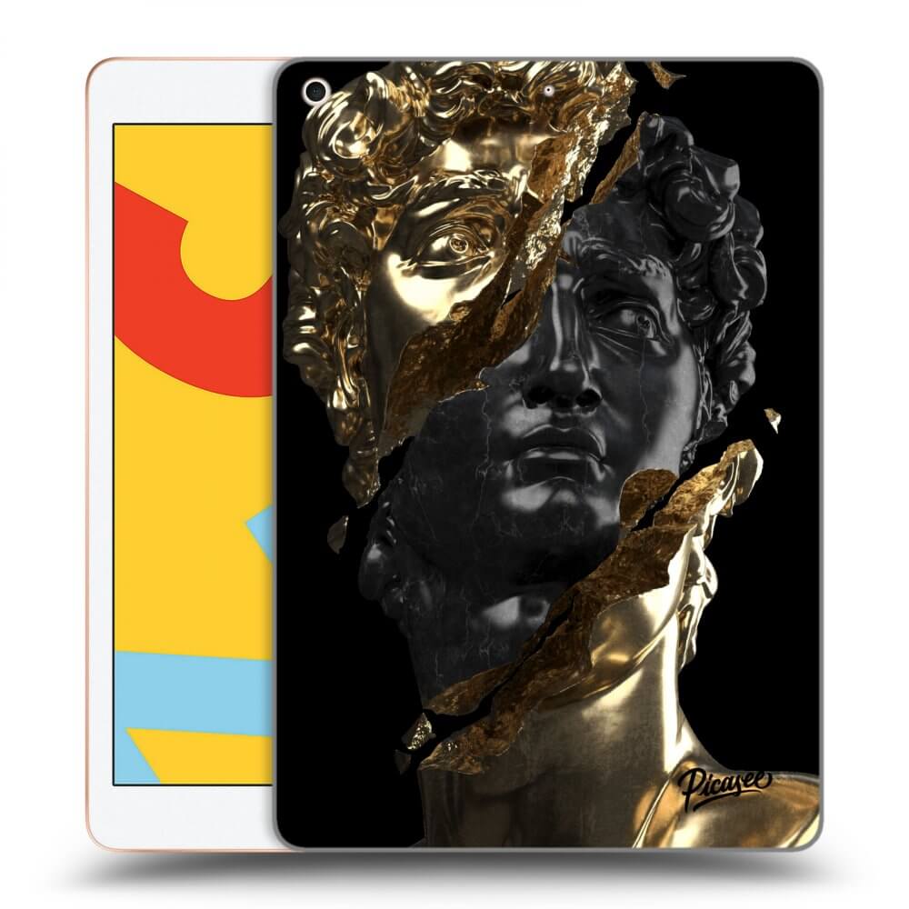 Picasee husă neagră din silicon pentru Apple iPad 10.2" 2019 (7. gen) - Gold - Black