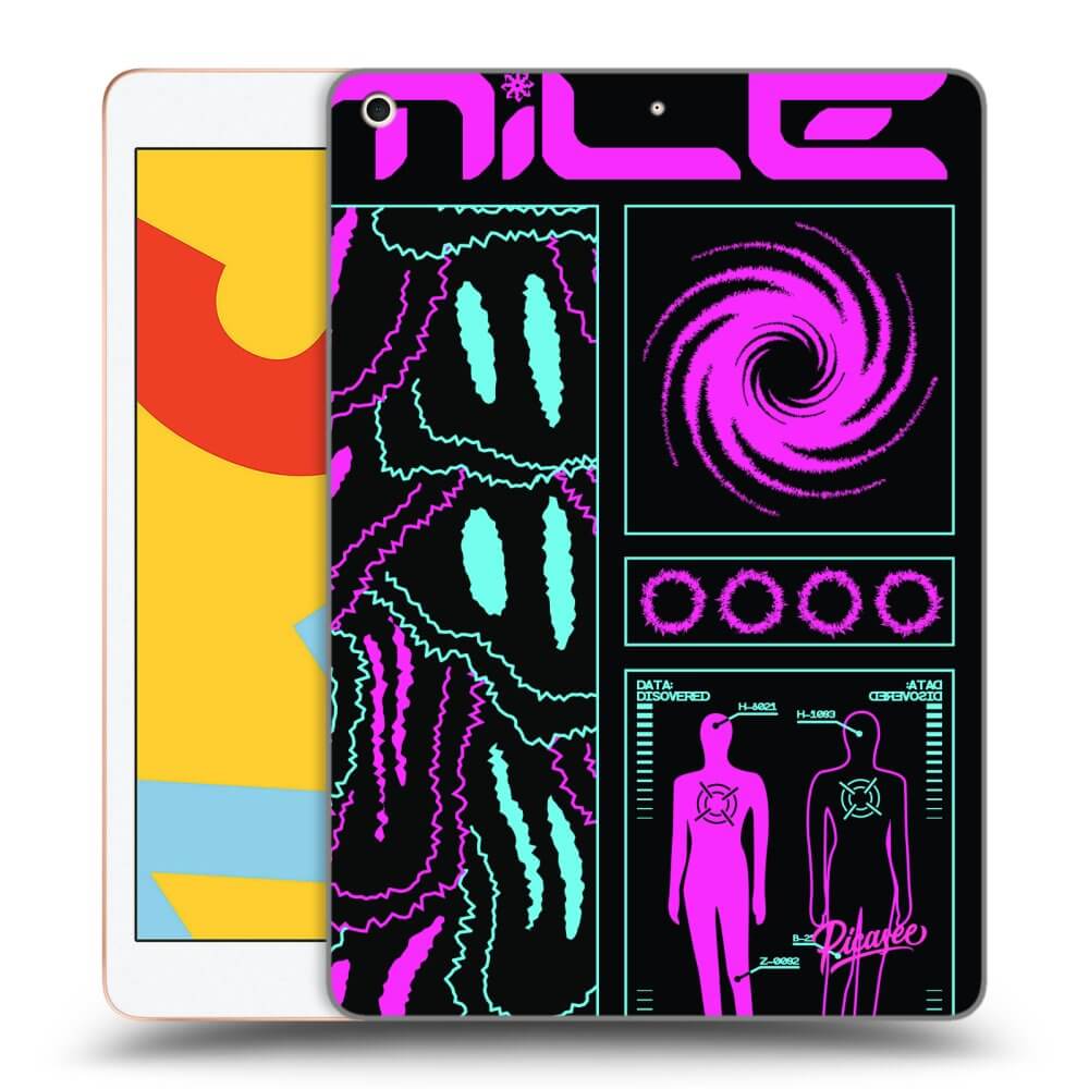 Picasee husă neagră din silicon pentru Apple iPad 10.2" 2019 (7. gen) - HYPE SMILE