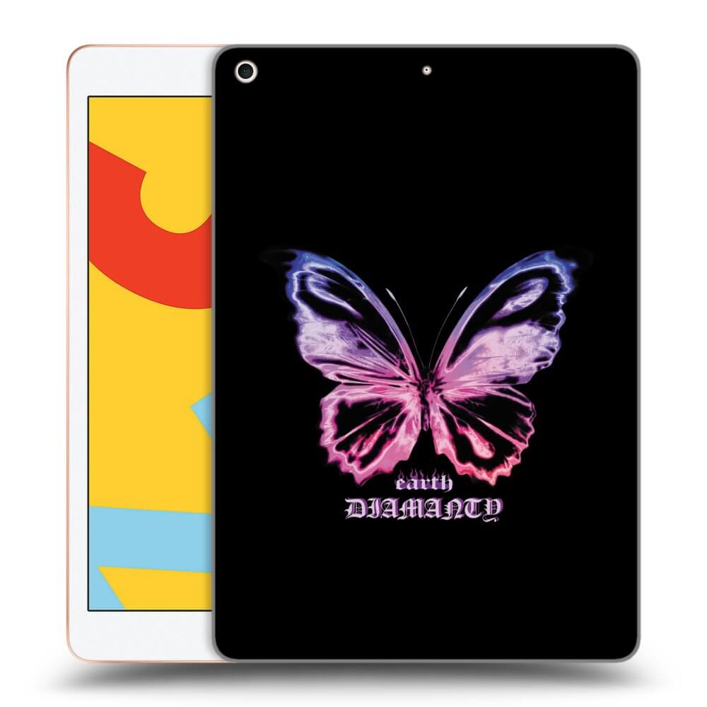 Picasee husă neagră din silicon pentru Apple iPad 10.2" 2019 (7. gen) - Diamanty Purple