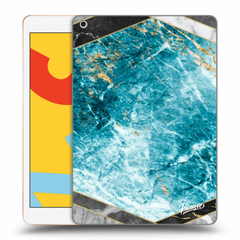 Husă pentru Apple iPad 2019 (7. gen) - Blue geometry