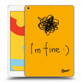 Picasee husă neagră din silicon pentru Apple iPad 10.2" 2019 (7. gen) - I am fine