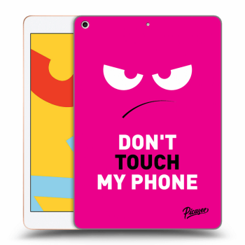 Husă pentru Apple iPad 10.2" 2019 (7. gen) - Angry Eyes - Pink