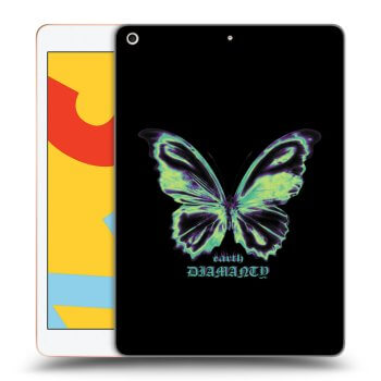 Picasee husă neagră din silicon pentru Apple iPad 10.2" 2019 (7. gen) - Diamanty Blue