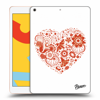 Picasee husă transparentă din silicon pentru Apple iPad 10.2" 2019 (7. gen) - Big heart