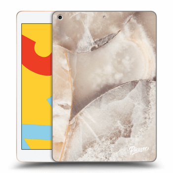 Picasee husă transparentă din silicon pentru Apple iPad 10.2" 2019 (7. gen) - Cream marble