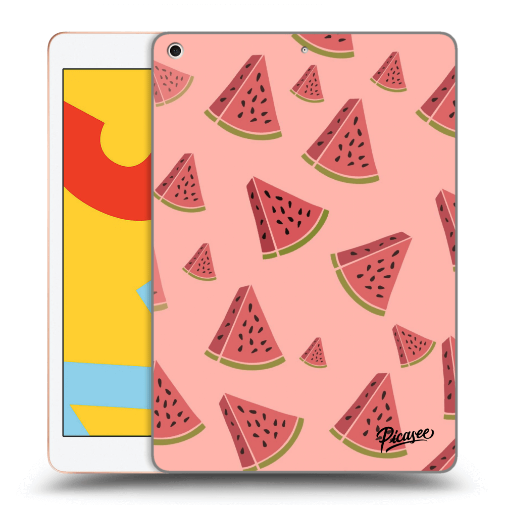 Picasee husă transparentă din silicon pentru Apple iPad 10.2" 2019 (7. gen) - Watermelon
