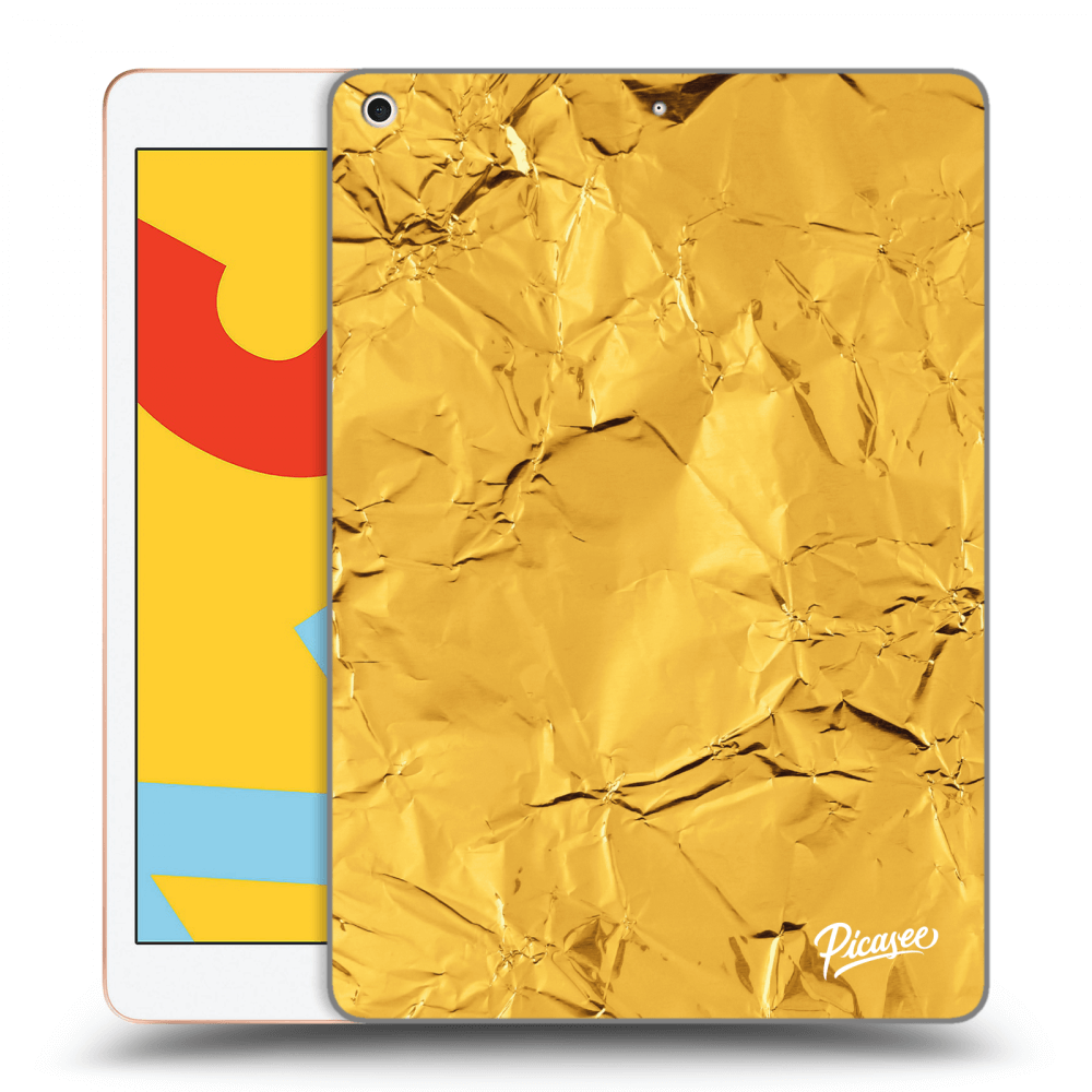 Picasee husă transparentă din silicon pentru Apple iPad 10.2" 2019 (7. gen) - Gold