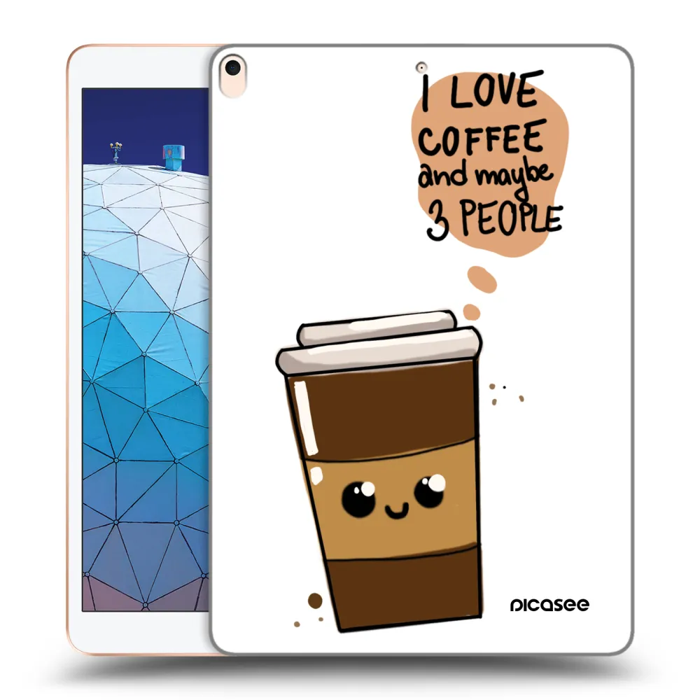 Picasee husă transparentă din silicon pentru Apple iPad Air 10.5" 2019 (3.gen) - Cute coffee