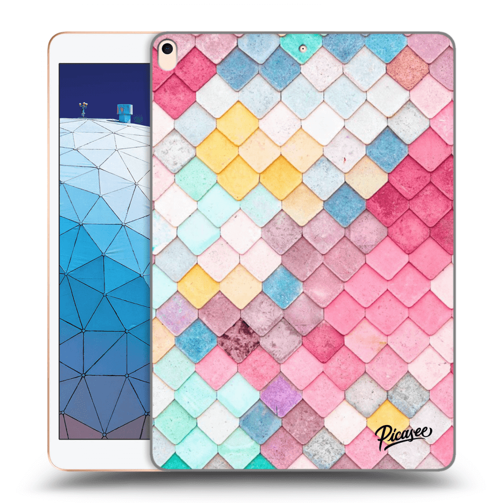 Picasee husă transparentă din silicon pentru Apple iPad Air 10.5" 2019 (3.gen) - Colorful roof