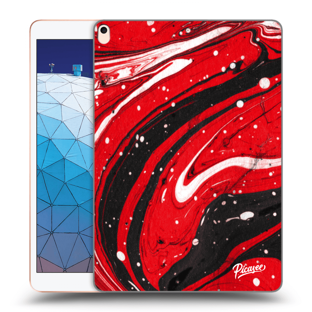 Picasee husă transparentă din silicon pentru Apple iPad Air 10.5" 2019 (3.gen) - Red black