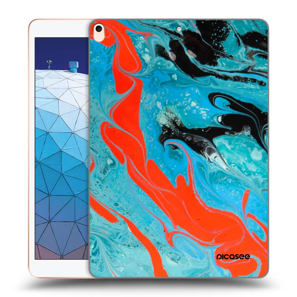 Picasee husă transparentă din silicon pentru Apple iPad Air 10.5" 2019 (3.gen) - Blue Magma