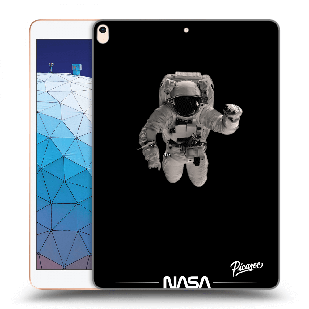 Picasee husă neagră din silicon pentru Apple iPad Air 10.5" 2019 (3.gen) - Astronaut Minimal