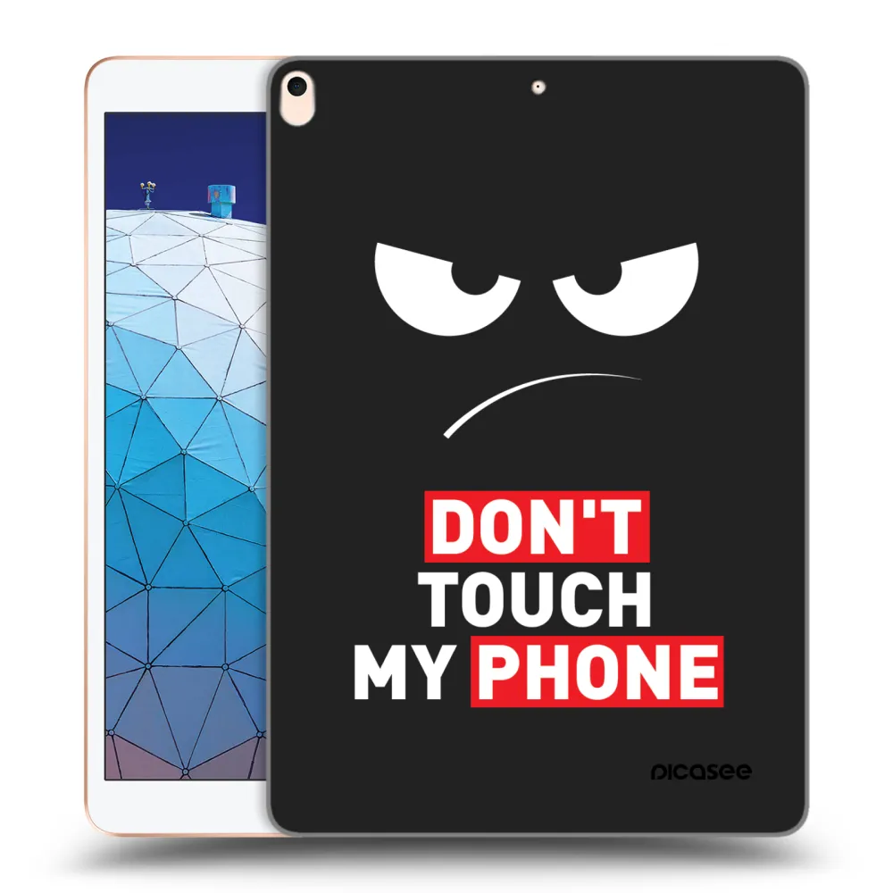 Picasee husă neagră din silicon pentru Apple iPad Air 10.5" 2019 (3.gen) - Angry Eyes - Transparent