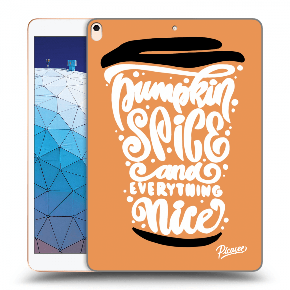 Picasee husă transparentă din silicon pentru Apple iPad Air 10.5" 2019 (3.gen) - Pumpkin coffee