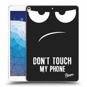 Picasee husă neagră din silicon pentru Apple iPad Air 10.5" 2019 (3.gen) - Don't Touch My Phone